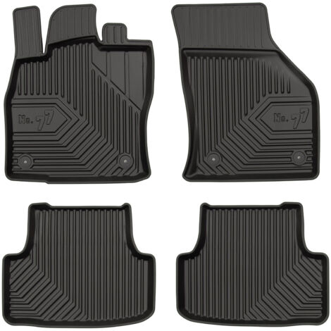 Tapis de Sol de Voiture pour VW Golf mk7 2012-2020 TPE Antidérapant Noir 4Pcs