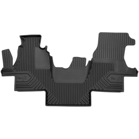 Tapis de Sol de Voiture pour VW LT II 1996-2006 TPE Antidérapant Durable Noir 1x
