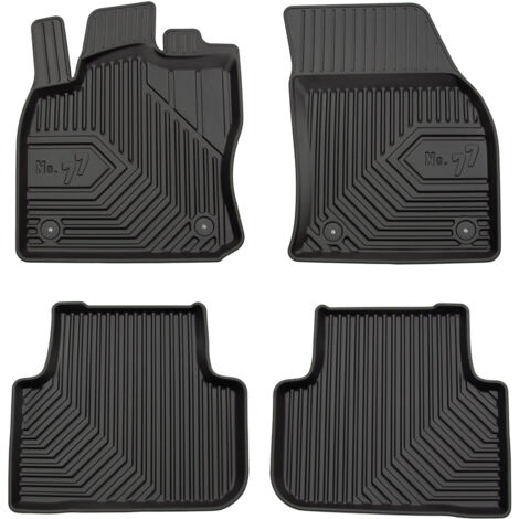 Tapis de Sol de Voiture pour VW Tiguan II 2016-2024 TPE Antidérapant Noir 4Pcs