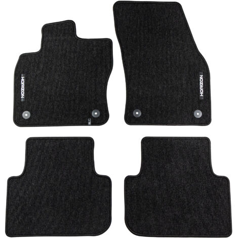 Tapis de Sol de Voiture pour VW Tiguan II 2016-2024 Velours Imperméable 4Pcs