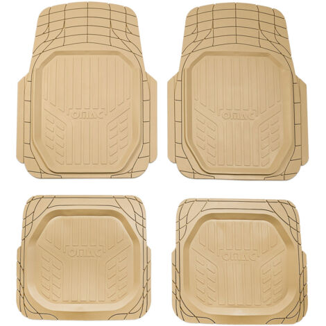 Tapis de Sol de Voiture Profond Antidérapant pour MG3 2021-2025 4 Pcs Beige