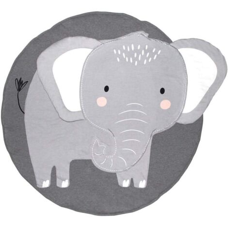 tapis de sol éléphant dessin animé-Ensoleillé