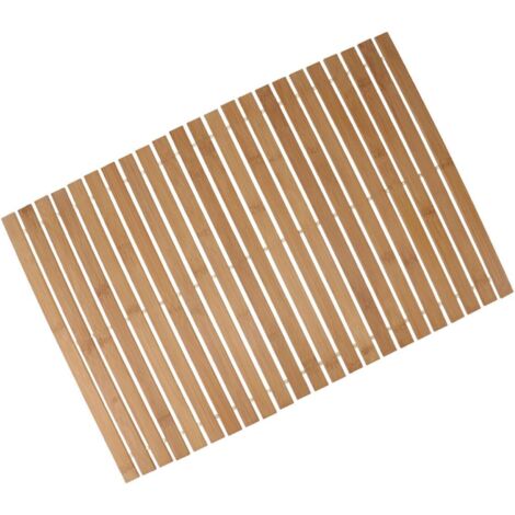 Tapis de Sol en Bambou Antidérapant 40X60 CM Tapis Décoratif pour Salle de