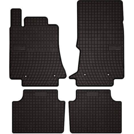 Tapis de sol en caoutchouc pour : Alfa Romeo Giulia 2x4 (2WD) berline (2016-) - noirs, sur mesure