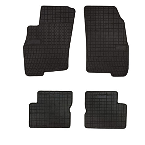 Tapis de sol en caoutchouc pour : Alfa Romeo Mito hatchback (2008-2019) - noirs, sur mesure