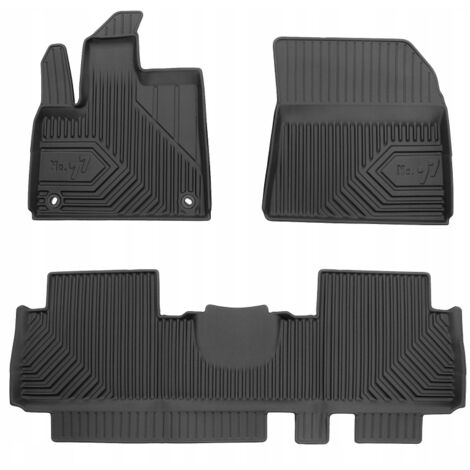 Tapis de sol en caoutchouc pour Citroën Berlingo III 2018 – Élastomère TPE – Bord de protection 4 cm – Ajustement laser