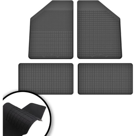 Tapis de sol en caoutchouc pour : Dodge Grand Caravan IV 7 places (2008-2016)