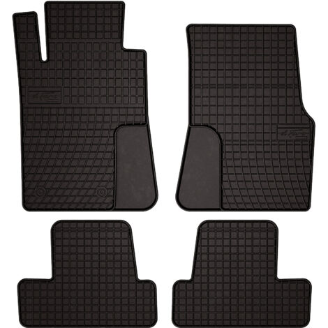 Tapis de sol en caoutchouc pour : Ford Mustang MK5 coupé (2004-2014) - noirs, sur mesure