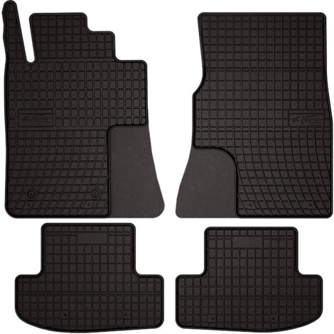 Tapis de sol en caoutchouc pour : Ford Mustang MK7 coupé (2023-) - noirs, sur mesure