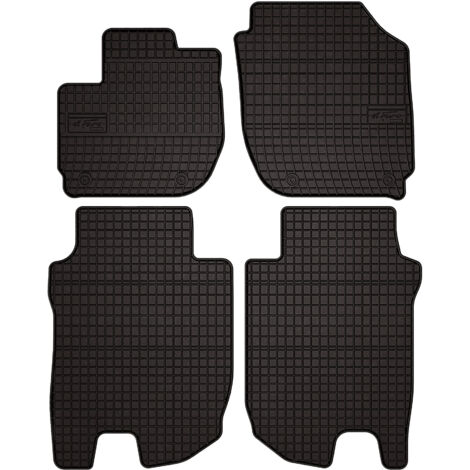 Tapis de sol en caoutchouc pour : Honda HR-V II crossover (2014-2018) - noirs, sur mesure