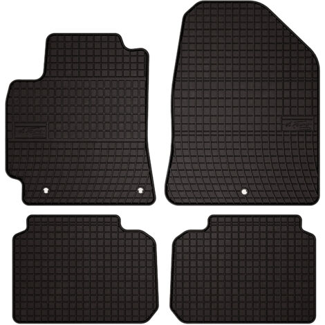 Tapis de sol en caoutchouc pour : Hyundai Elantra VI berline (2016-2020) - noirs, sur mesure