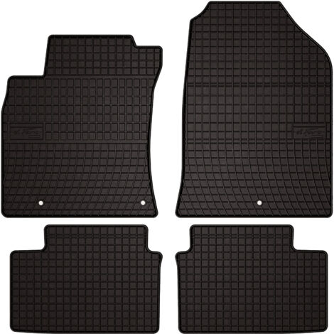 Tapis de sol en caoutchouc pour : Hyundai i30 III fastback, hatchback, break (2016-) - noirs, sur mesure