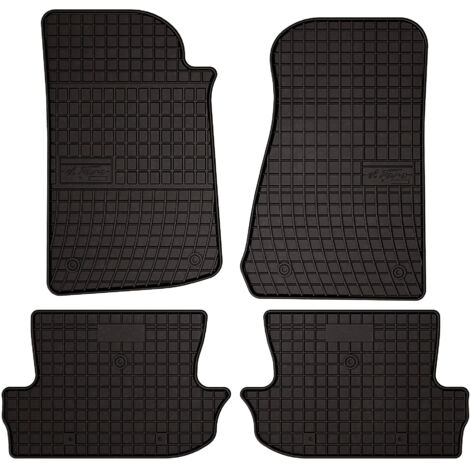 Tapis de sol en caoutchouc pour Jeep Wrangler IV tout-terrain (2017-) - noirs, sur mesure