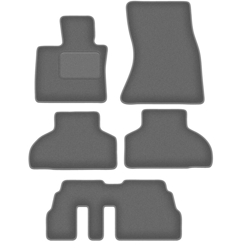 Tapis de sol en graphite pour BMW X5 F15 7 places (2013-)
