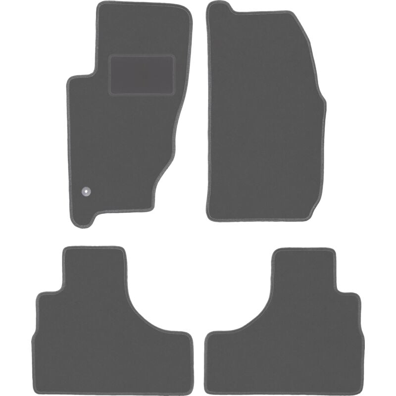 Tapis de sol en graphite pour Jeep Cherokee Liberty KJ tout-terrain (2002-2007)