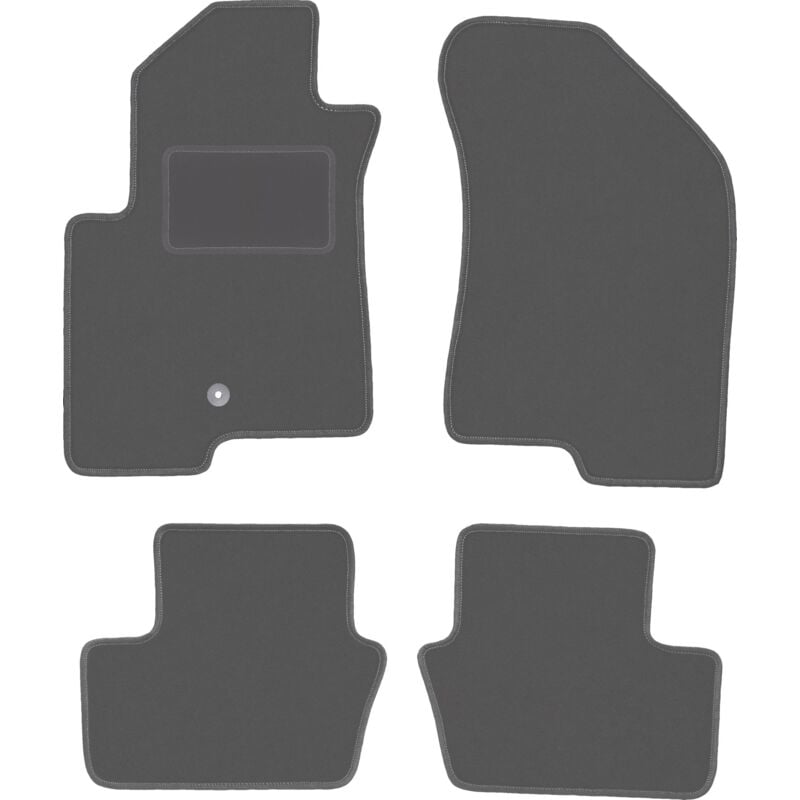 Tapis de sol en graphite pour Jeep Compass MK49 SUV (2007-2017)