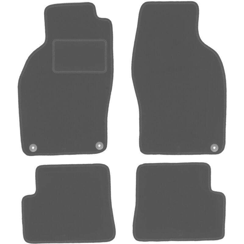 Tapis de sol en graphite pour Saab 9-3 I cabriolet (1998-2003)