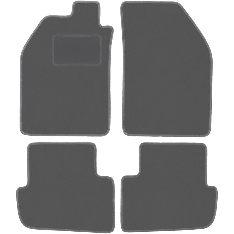 Tapis de sol en graphite pour Saab 9000 berline (1984-1991)