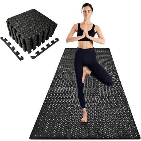 Tapis De Sol En Mousse - 18 Pièces 30 X 30 X 10 Mm - Pour Salle De Sport À Domicile Yoga Jeux Enfants