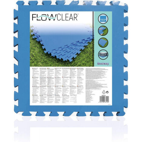 Tapis de Sol en Mousse Protecteur Dalles Bestway 50x50 cm Bleu