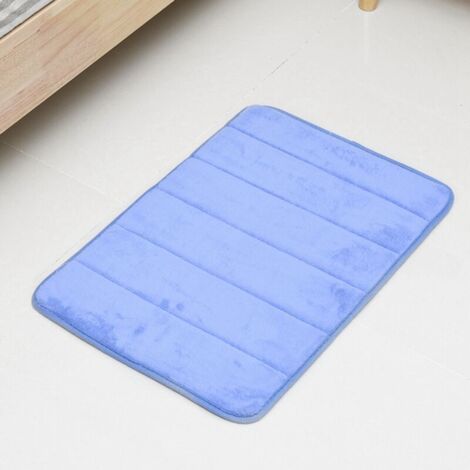 Tapis de sol en rouleau antidérapant à séchage rapide pour la maison (bleu foncé)