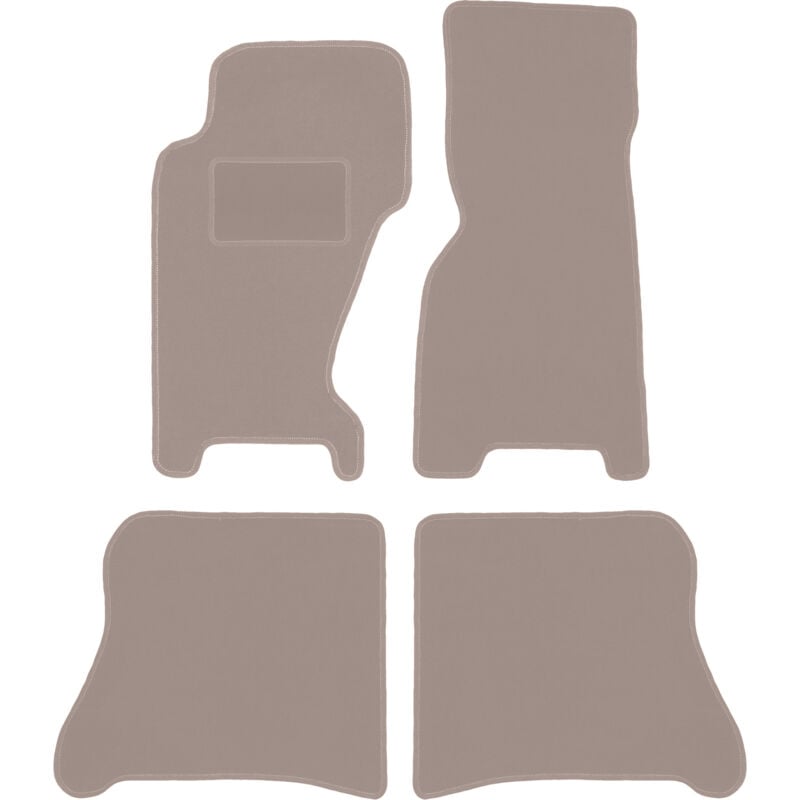 Tapis de sol en velours beige pour Jeep Grand Cherokee WJ tout-terrain (1998-2004)