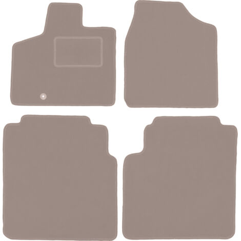 Tapis de sol en velours beige pour : minifourgonnette Dodge Grand Caravan IV (2008-2016)