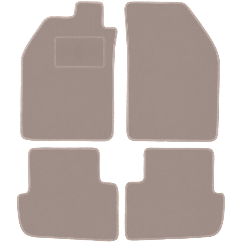 Tapis de sol en velours beige pour : Saab 9000 berline (1984-1991)