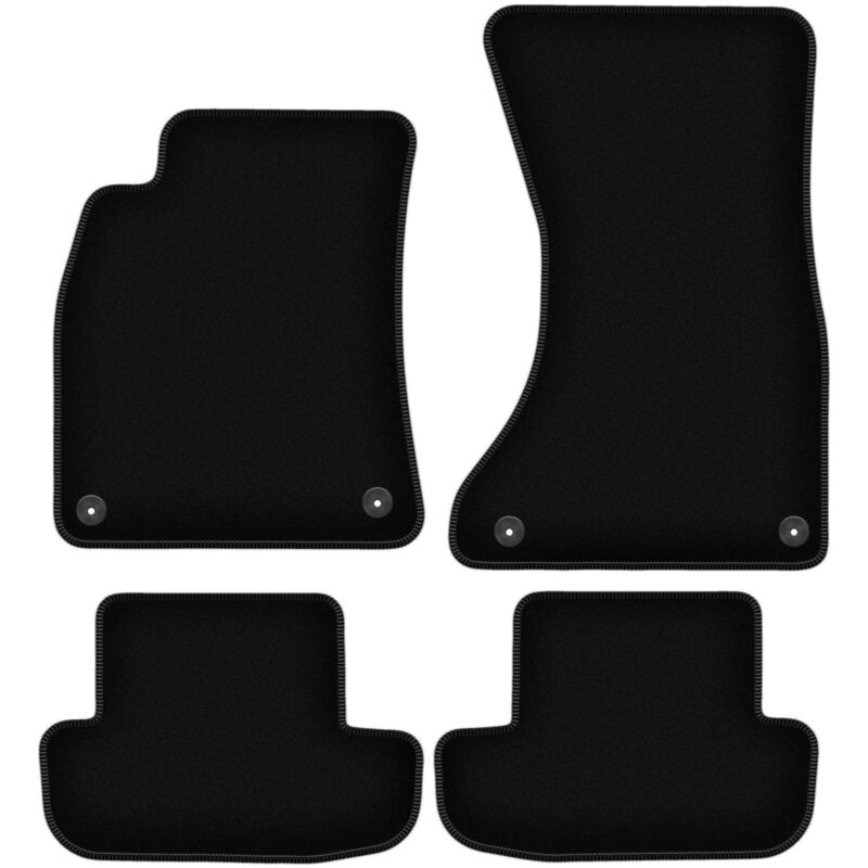 Tapis de sol en velours noir BASIC pour Audi A5 8T coupé (2008-2018)