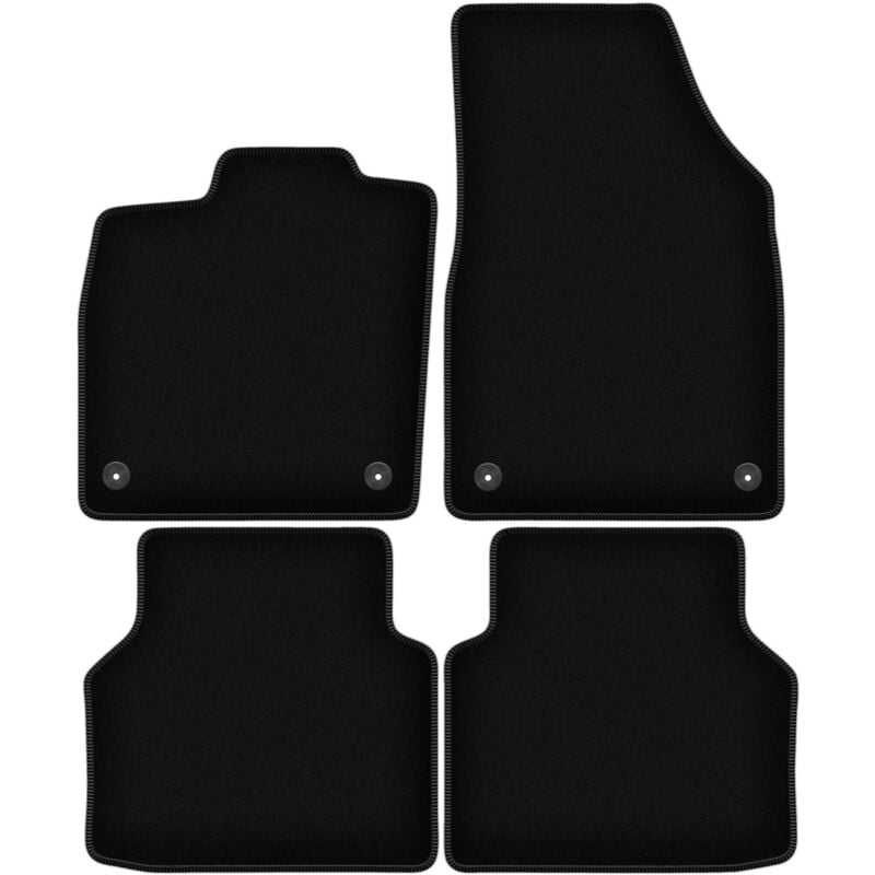 Tapis de sol en velours noir BASIC pour Audi Q4 e-TRON (2021-2022)