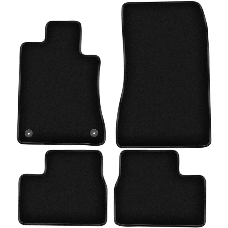 Tapis de sol en velours noir BASIC pour BMW 3 E30 berline, break (1982-1994)