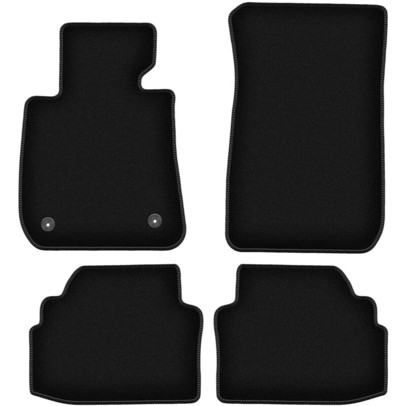 Tapis de sol en velours noir BASIC pour : BMW 3 E92 coupé (2004-2011)
