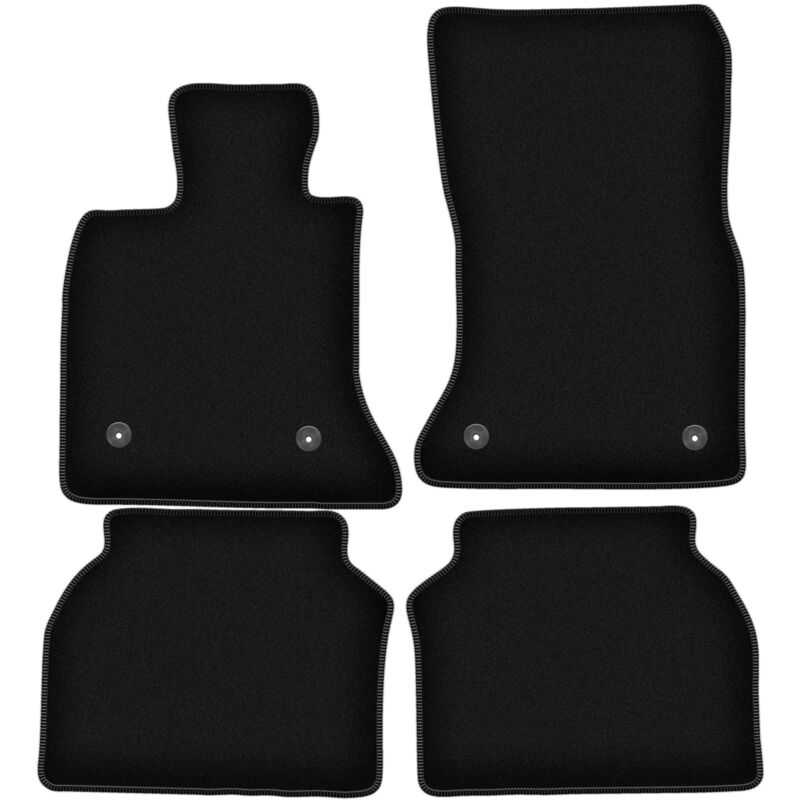 Tapis de sol en velours noir BASIC pour BMW 5 GT F07 liftback (2009-2017)