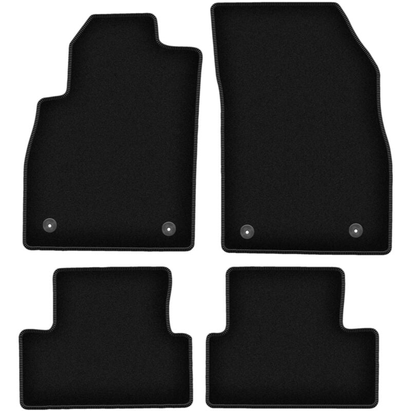Tapis de sol en velours noir BASIC pour : Chevrolet Cruze à hayon, berline, break (2008-2016)