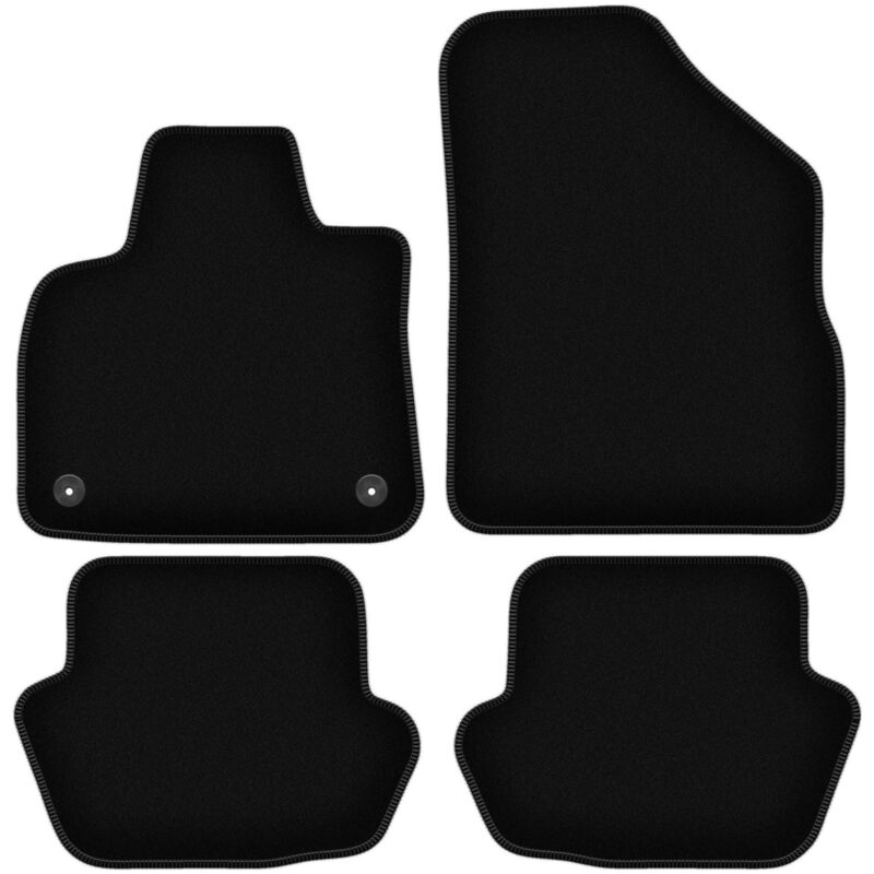 Tapis de sol en velours noir BASIC pour Citroën DS5 berline (2011-2018)