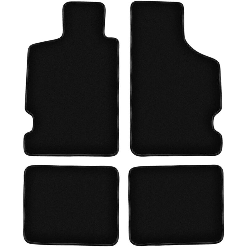 Tapis de sol en velours noir BASIC pour Citroën Saxo berline (1996-2003)