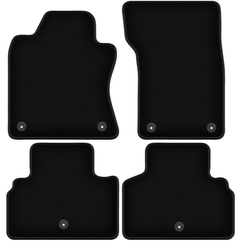 Tapis de sol en velours noir BASIC pour : Infiniti Q50 berline (2013-)