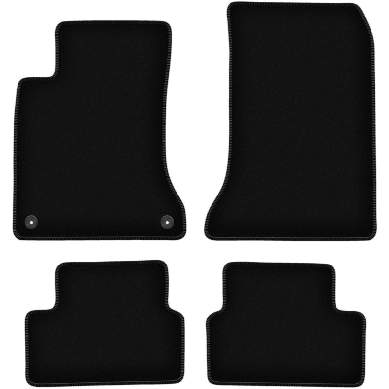 Tapis de sol en velours noir BASIC pour Mercedes Classe A W176 (2012-2018)