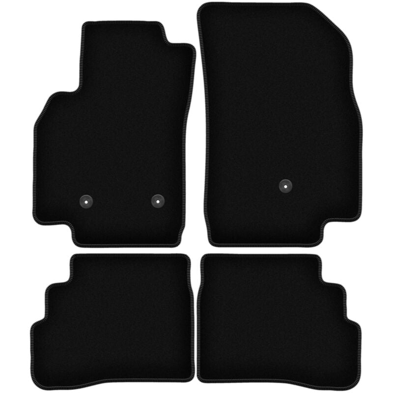 Tapis de sol en velours noir BASIC pour Opel Karl à hayon (2015-)