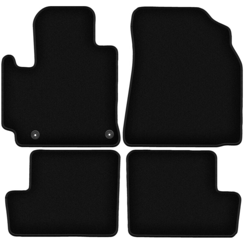 Tapis de sol en velours noir BASIC pour : Toyota RAV4 II 2WD 5 portes (2001-2005)