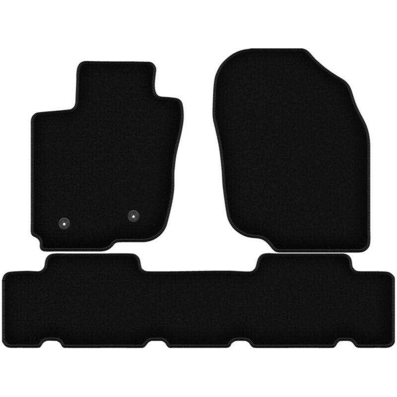 Tapis de sol en velours noir BASIC pour : Toyota RAV4 III SUV (2006-2013)