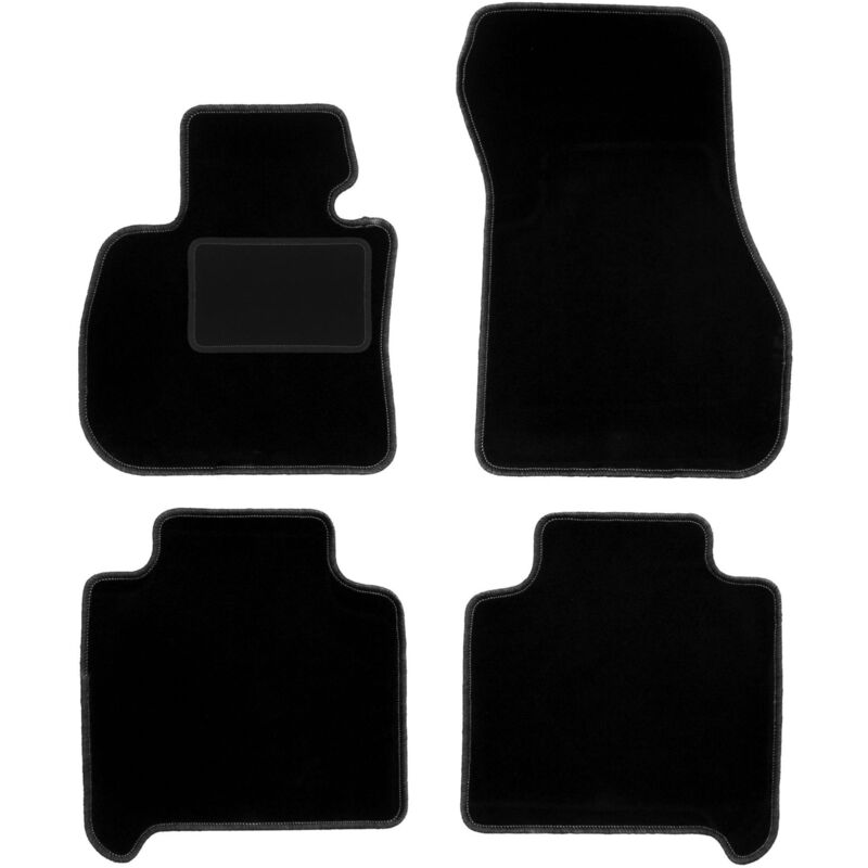 Tapis de sol en velours noir pour : BMW 2 F46 Gran Tourer (2015-)