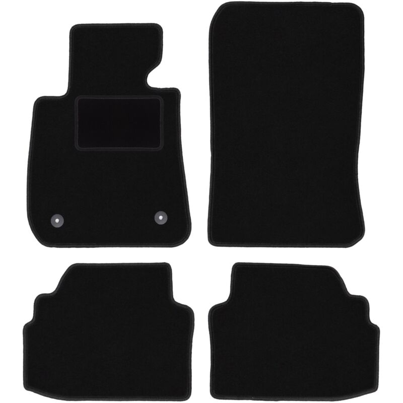 Tapis de sol en velours noir pour : BMW 3 E92 coupé (2004-2011)