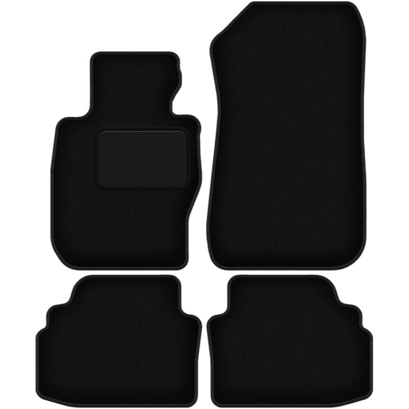 Tapis de sol en velours noir pour : BMW 3 E92 xDrive coupé (2004-2011)