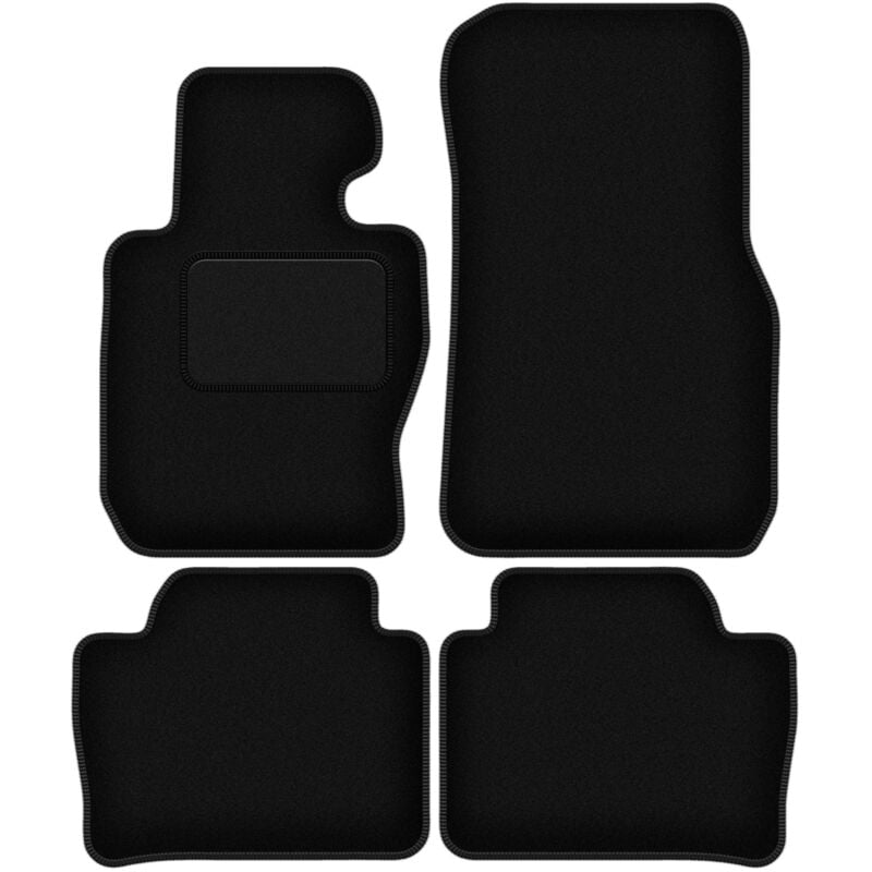 Tapis de sol en velours noir pour : BMW 3 F30 berline xDrive (2012-2019)