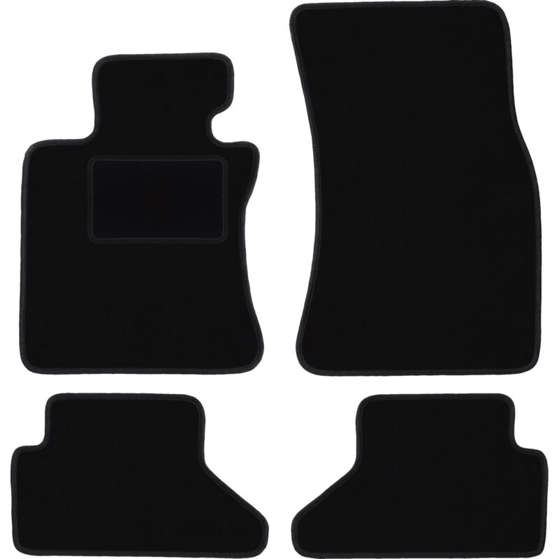 Tapis de sol en velours noir pour : BMW 6 E64 cabriolet (2003-2010)