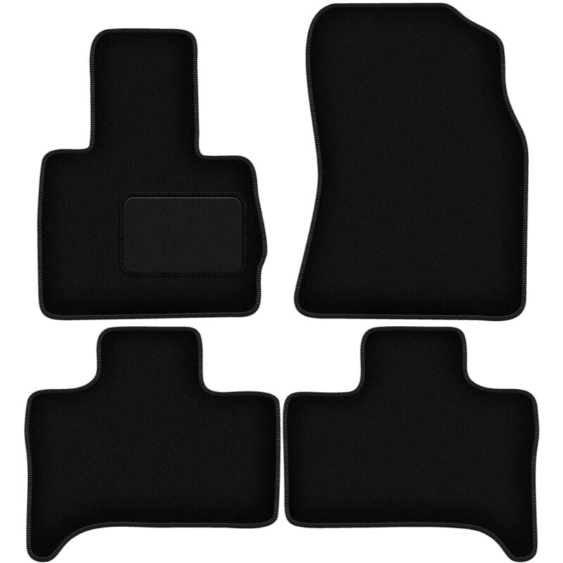 Tapis de sol en velours noir pour : BMW X5 E53 xDrive 4WD (1999-2006)