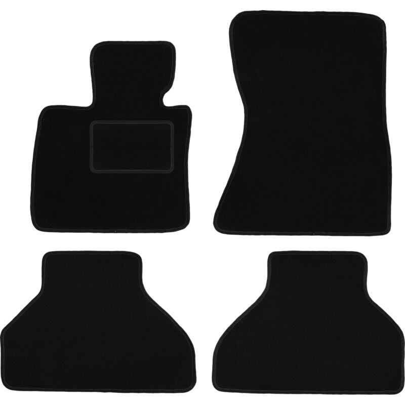 Tapis de sol en velours noir pour : BMW X6 E71 SUV (2008-2014)