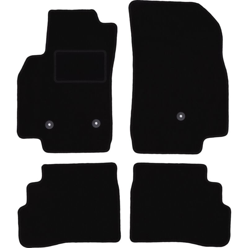 Tapis de sol en velours noir pour : Chevrolet Spark IV à hayon (2015-)