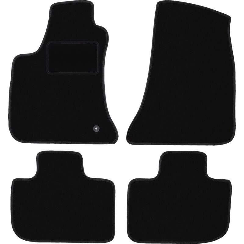 Tapis de sol en velours noir pour : Chrysler 300C berline, break, Touring (2004-2010)
